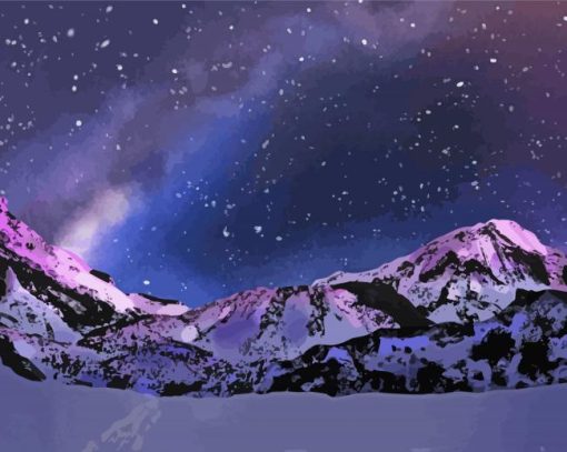 Mountain Night Diamond Painting