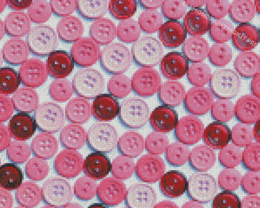 Pink Buttons Diamond Painting