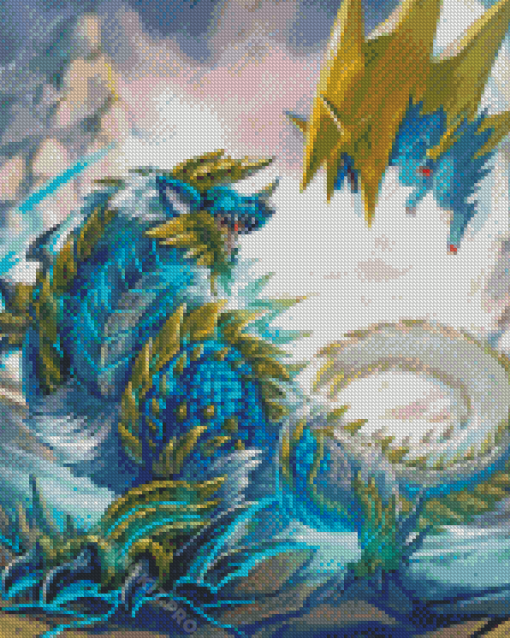 Pokemon Vs Zinogre Diamond Paintings