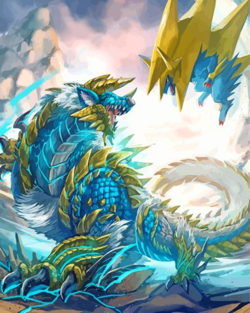 Pokemon Vs Zinogre Diamond Painting