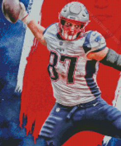 Rob Gronkowski American Footballer Diamond Paintings