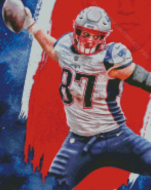 Rob Gronkowski American Footballer Diamond Paintings