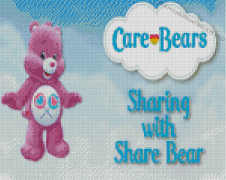 Sharing With Share Bear Poster Diamond Painting