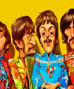 The Beatles Caricature Diamond Painting