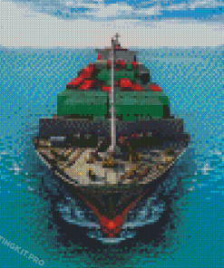The Cargo Ship Prow Diamond Painting