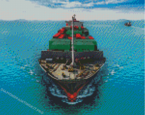 The Cargo Ship Prow Diamond Painting