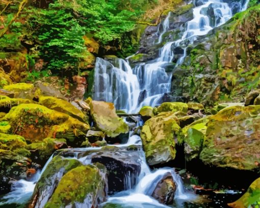 Torc waterfall Killarney National Park Diamond Painting