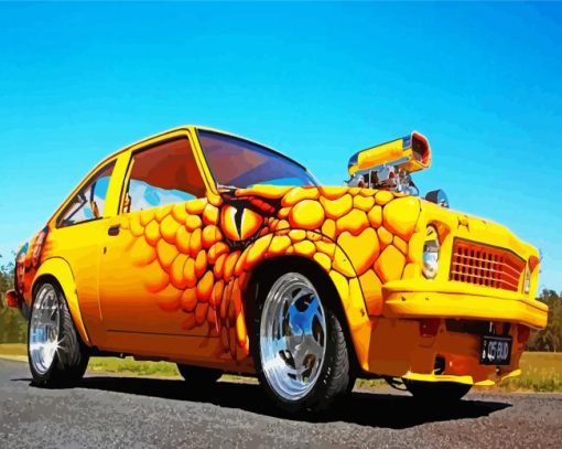 Yellow Snake Holden Torana Diamond Painting