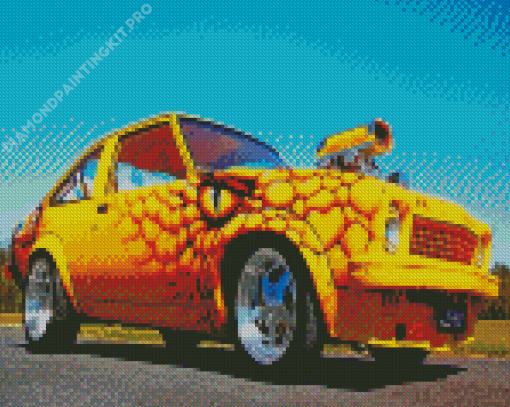 Yellow Snake Holden Torana Diamond Painting