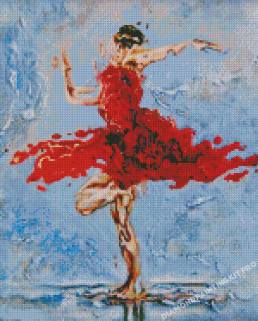 Abstract Lyrical Dancer Diamond Painting