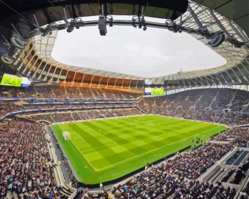 Aesthetic Tottenham Hotspur Stadium Diamond Painting