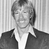 Black and White Young Chuck Norris Diamond Painting