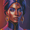 Black Queen Lady Diamond Painting