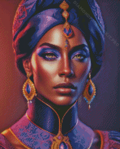 Black Queen Lady Diamond Painting