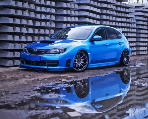 Blue Black Subaru Diamond Painting