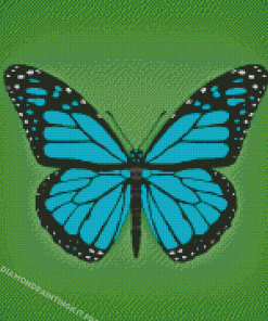 Cool Blue Buttefly Diamond Painting