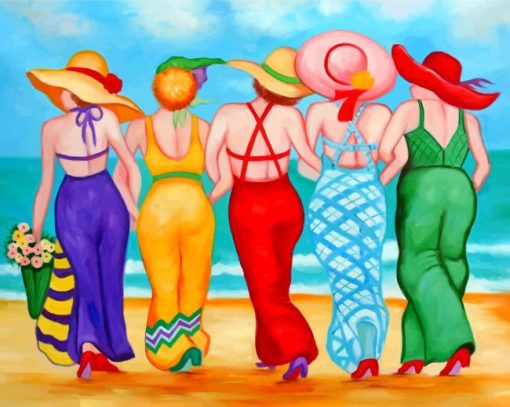 Girls On The Beach Diamond Painting