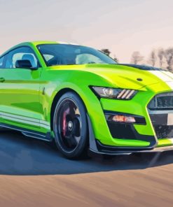 Green Mustang Shelby Gt500 Diamond Painting