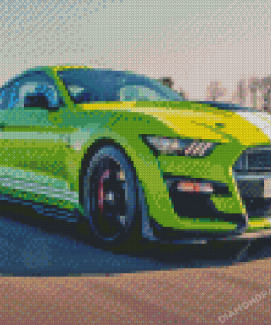 Green Mustang Shelby Gt500 Diamond Painting