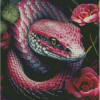 Pink Snake Diamond Painting