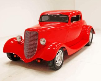 Red 33 Ford Diamond Painting
