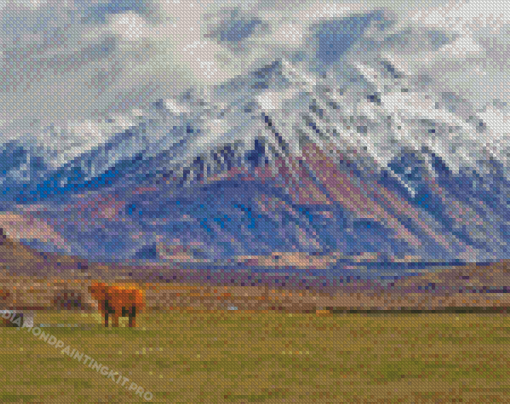 Snowy Mountains Edoras Diamond Painting