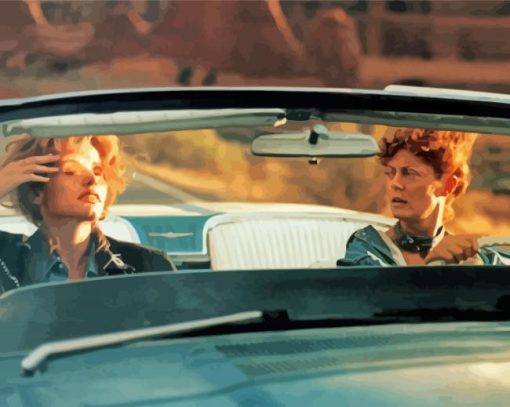 Vintage Thelma and Louise Diamond Painting