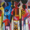 Abstract African People Diamond Painting