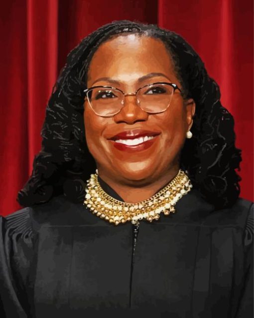 American Jurist Ketanji Brown Jackson Diamond Painting