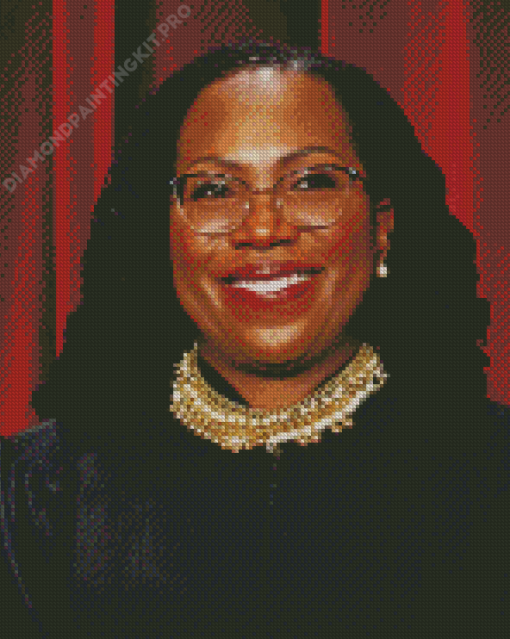 American Jurist Ketanji Brown Jackson Diamond Painting