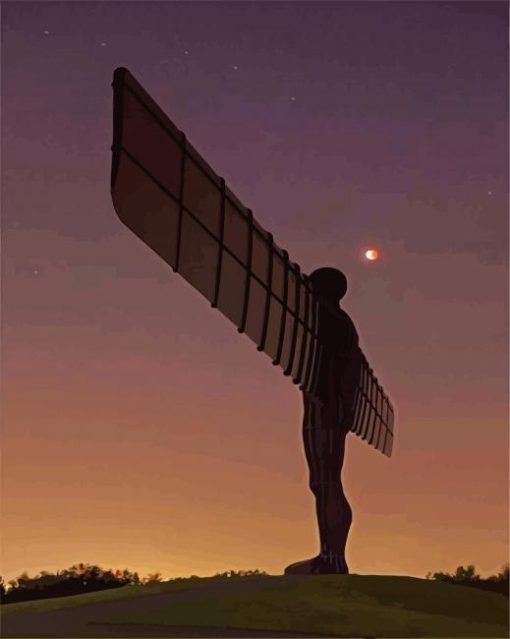 Angel of The North Sculpture In Gateshead Diamond Painting