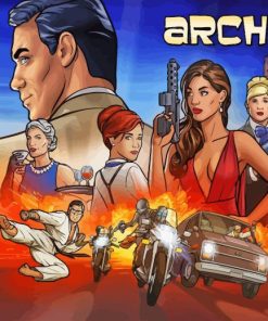 Archer Sitcom Poster Diamond Painting