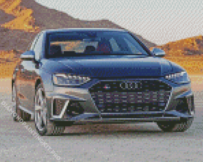 Audi S4 Car In Desert Diamond Painting