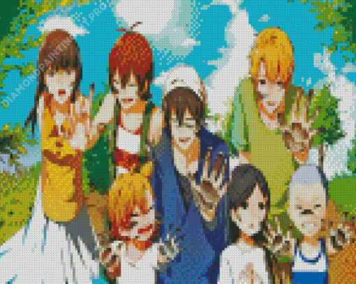 Barakamon Art Characters Diamond Painting