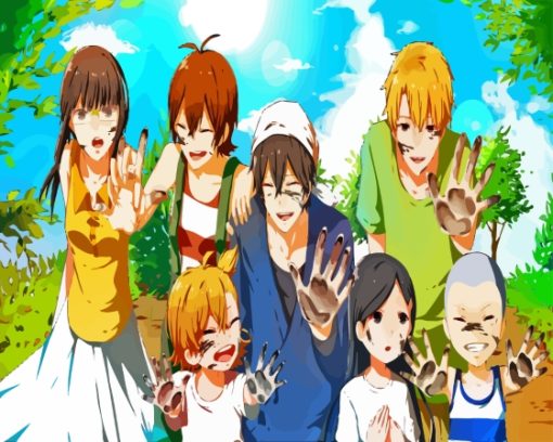 Barakamon Art Characters Diamond Painting