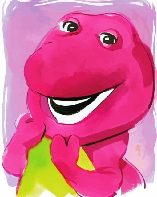 Barney Dinosaur Art Diamond Painting