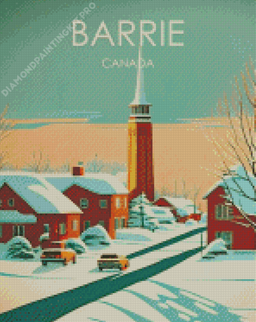 Barrie Canada Poster Diamond Painting
