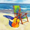 Beach Chair and Guitar Diamond Painting