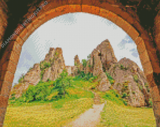 Belogradchik Red Stone Fortress Diamond Painting