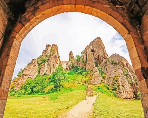 Belogradchik Red Stone Fortress Diamond Painting