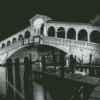 Black And White Rialto Bridge Venice Diamond Painting