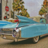 Blue Cadillac 1959 Car Diamond Painting
