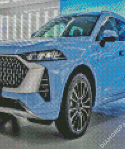 Blue Wey Car Diamond Painting