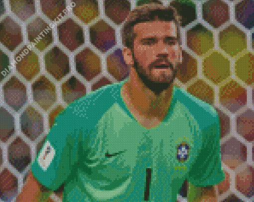 Brazilian Goalkeeper Alisson Becker Diamond Painting