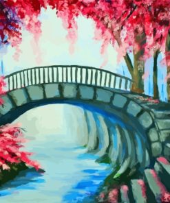 Bridge of Flowers Diamond Painting