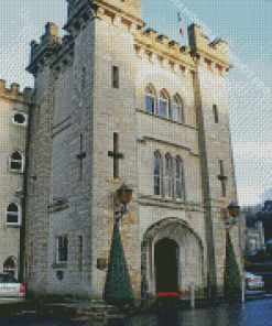 Cabra Castle Building Entrance Diamond Painting