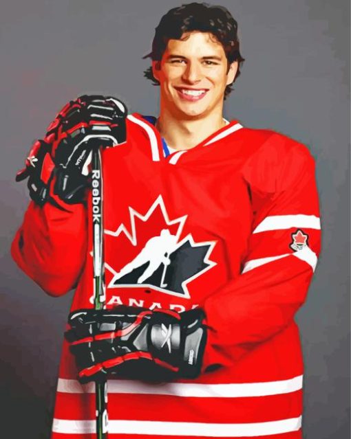 Canada Ice Hockey Player Sidney Crosby Diamond Painting