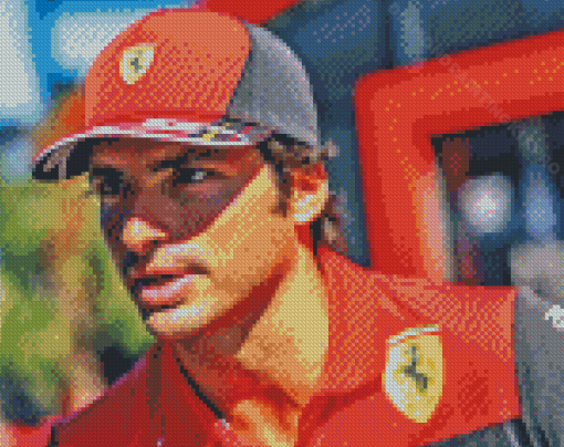 Carlos Sainz Jr Diamond Painting