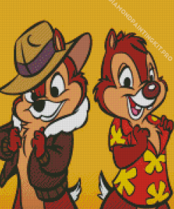 Chip N Dale Animation Diamond Painting