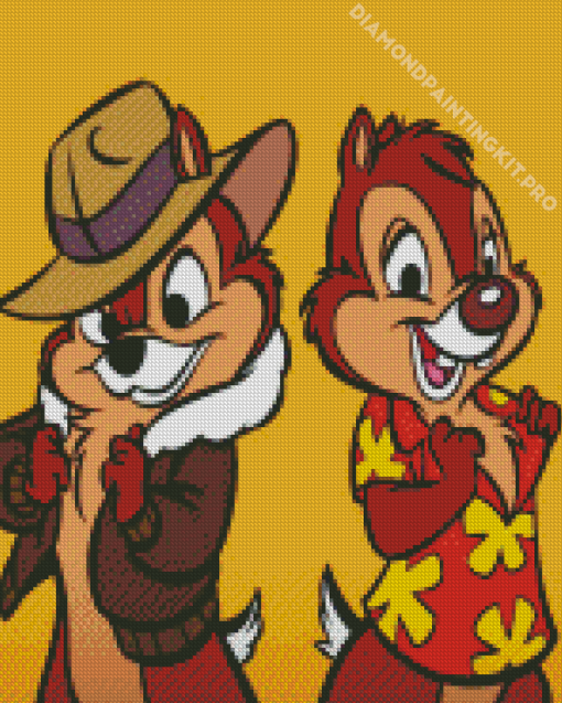 Chip N Dale Animation Diamond Painting